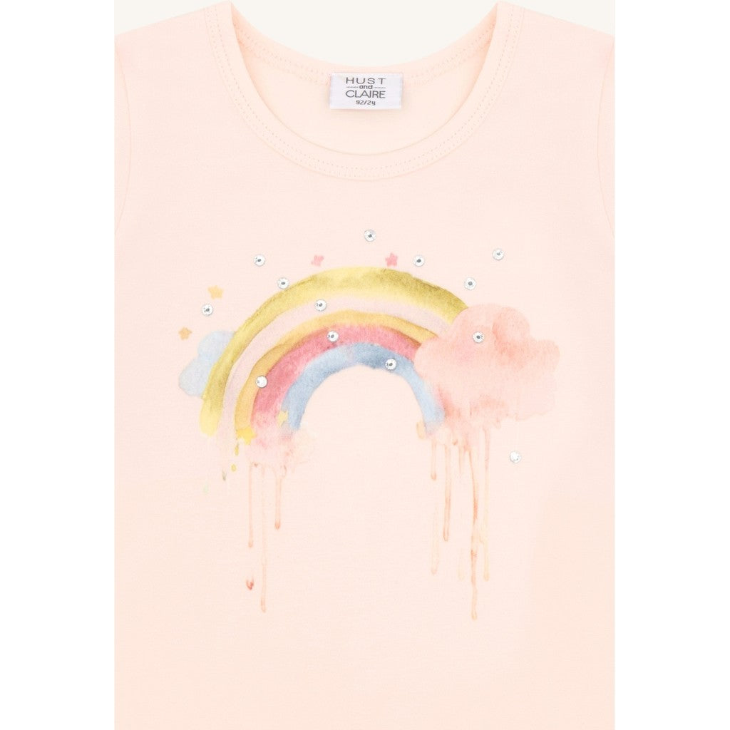 Hust & Claire HCAlma Rainbow T-shirt S/S 3763 Quartz