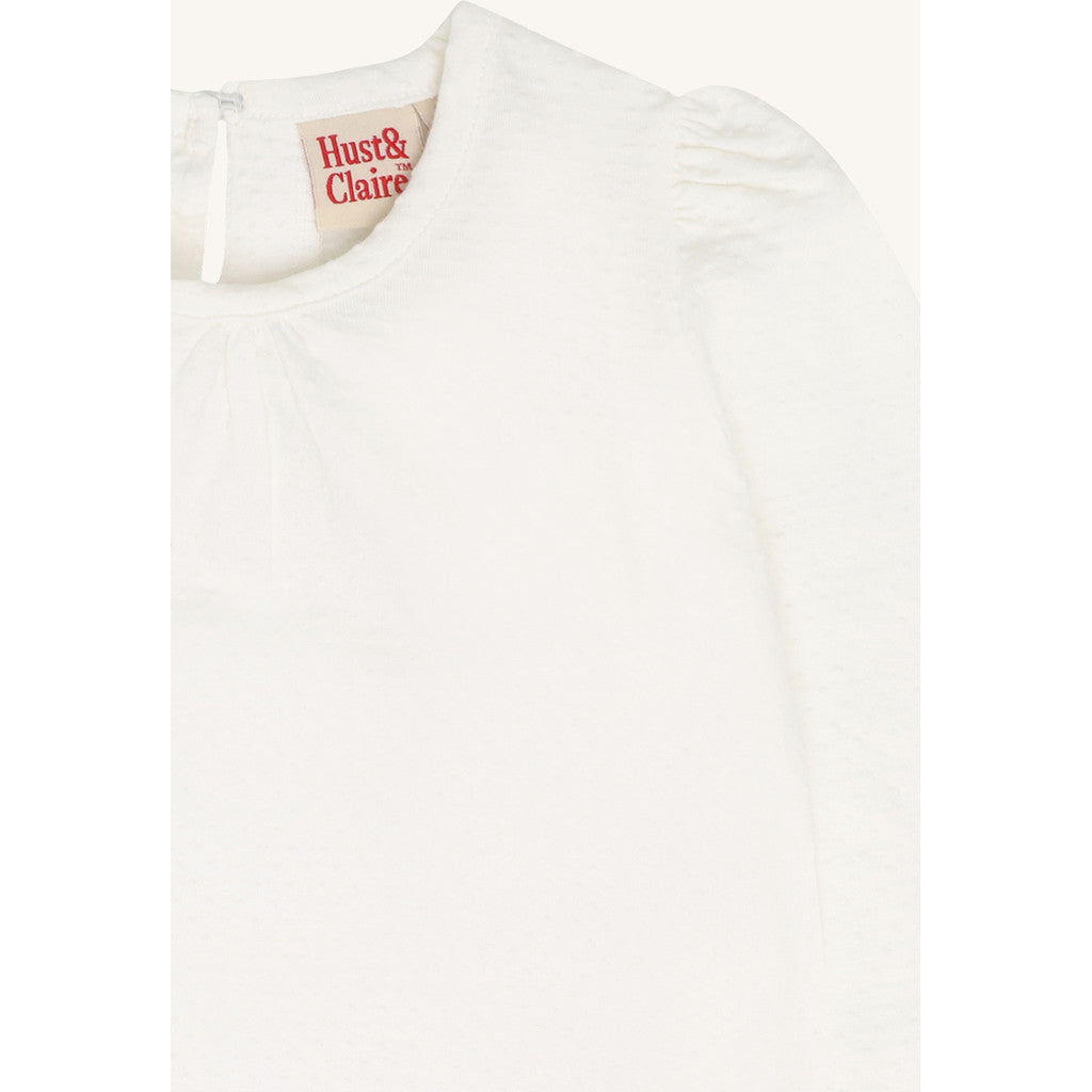 Hust & Claire HCAlma solid T-shirt L/S 3270 Ivory