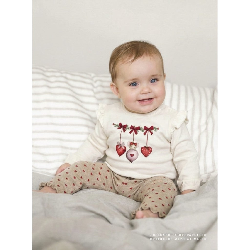 Hust & Claire HCAnna xmas T-shirt L/S 3260 Sugar