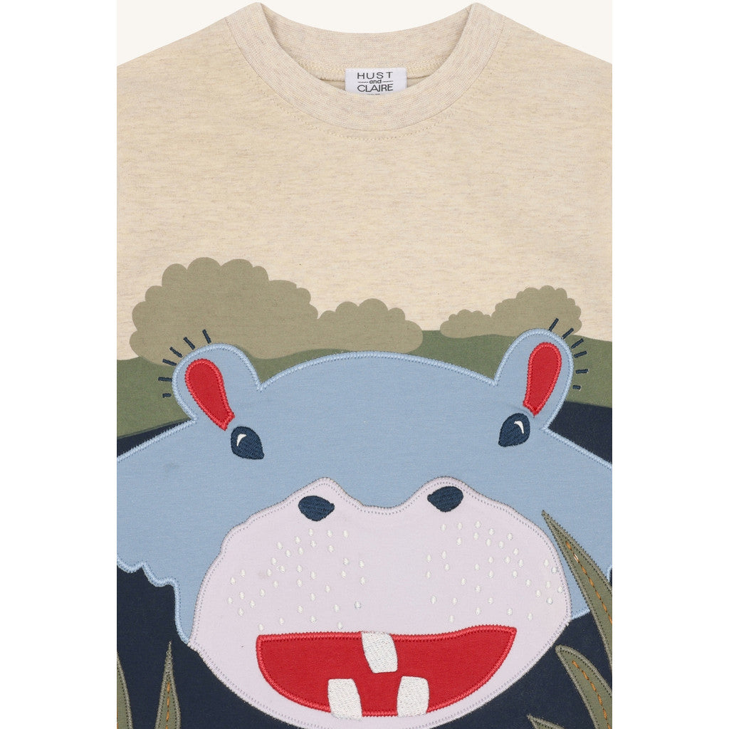Hust & Claire HCAnton Hippo T-shirt S/S 1290 Wheat Melange