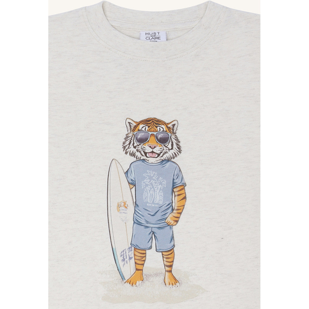 Hust & Claire HCArthur Surfer T-shirt S/S 1262 Whisper Melange