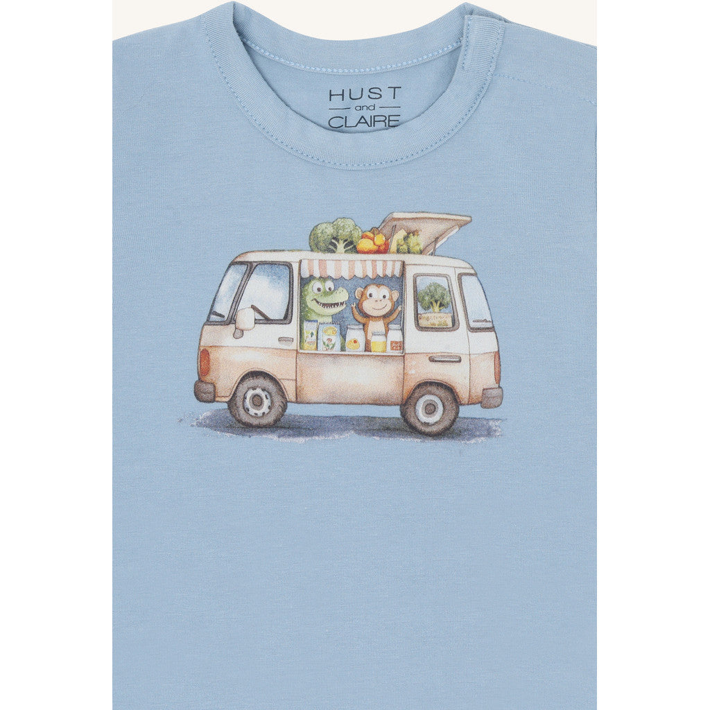 Hust & Claire HCAugust Vegie Truck T-shirt S/S 3157 Light Blue