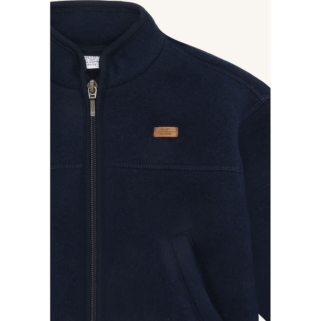 Hust & Claire HCEmi Zip Jacket Wool Fleece Jacket 4150 More Navy