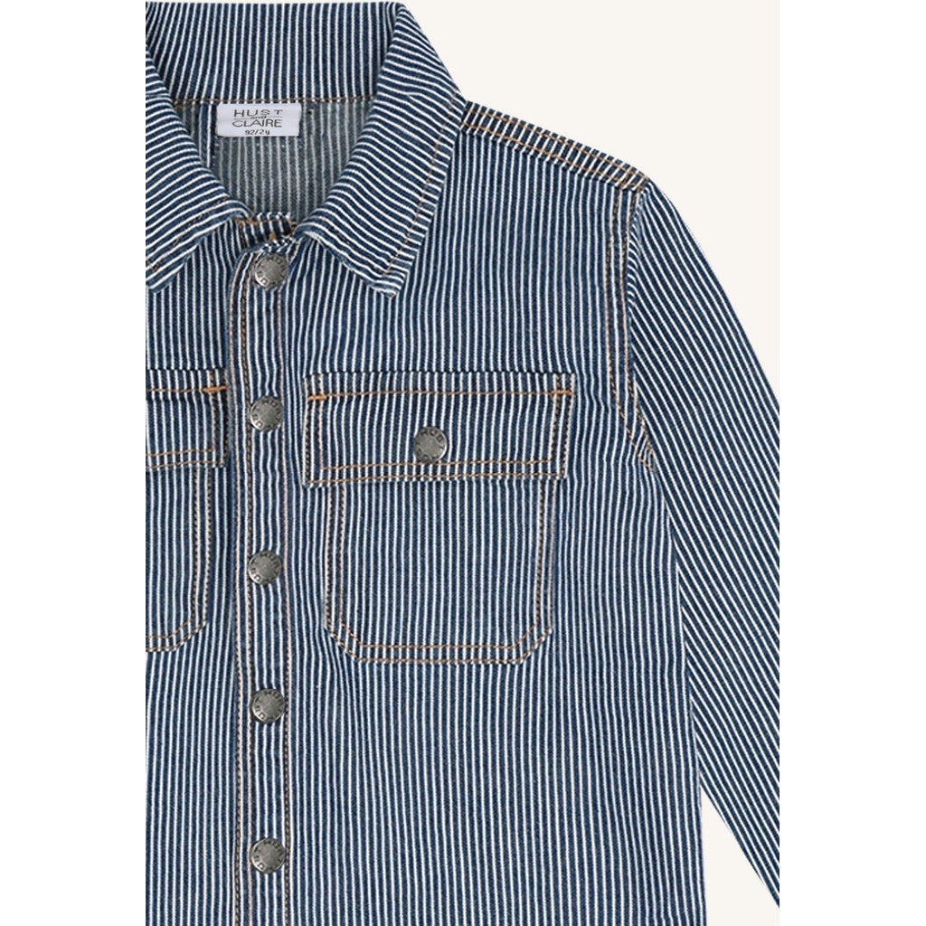 Hust & Claire HCJack Yd stripe Shirts 62 Blue Denim