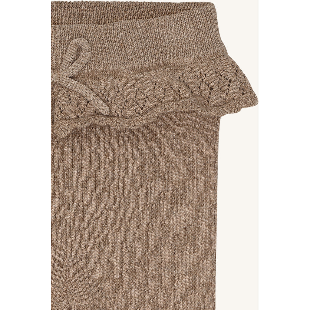 Hust & Claire HCLisa knit rib Leggings 3554 Biscuit