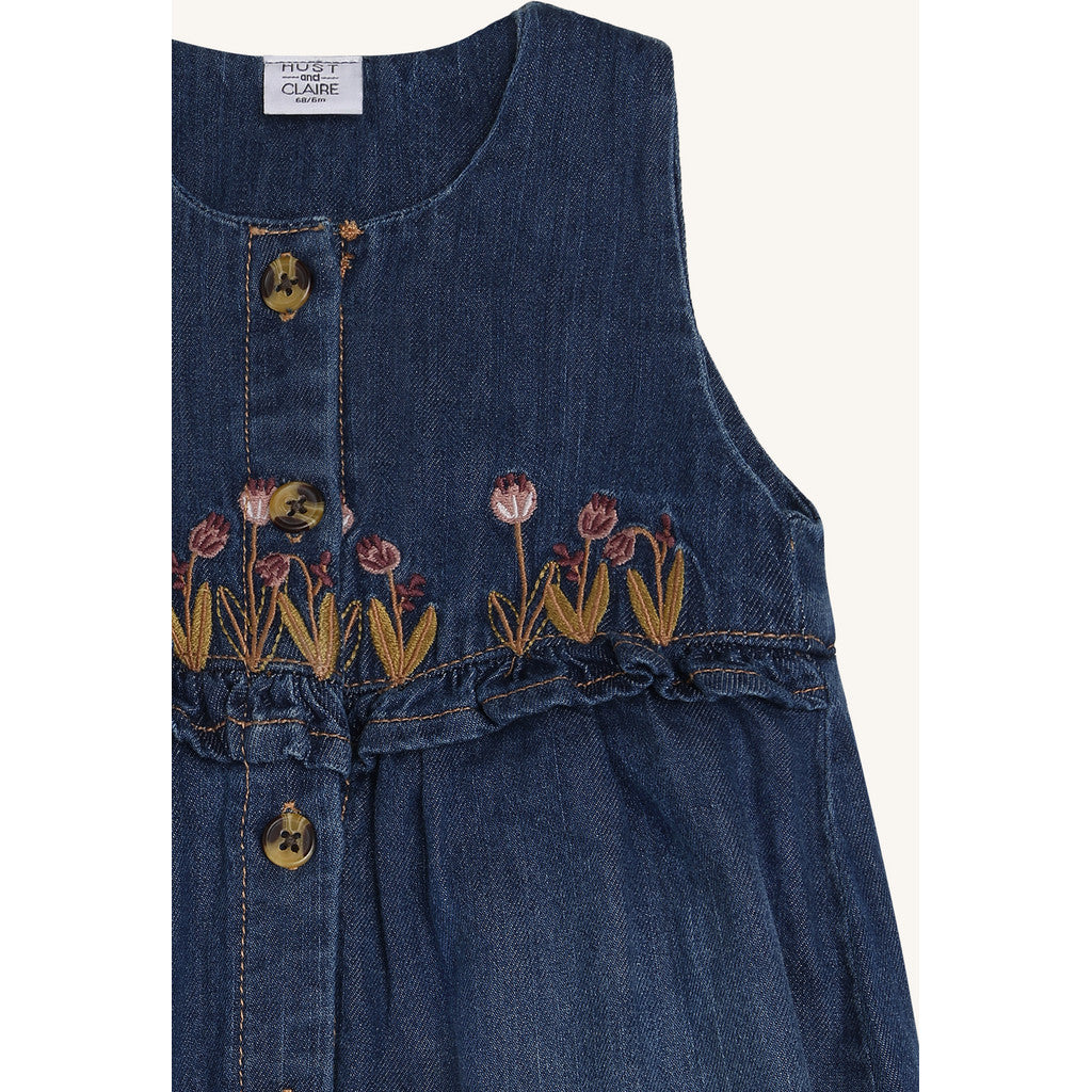 Hust & Claire HCMagdalena Overall Pants suit 57 Blue Denim