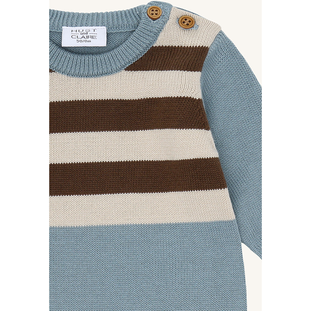 Hust & Claire HCMill Knit Knitwear 3140 Iron Blue
