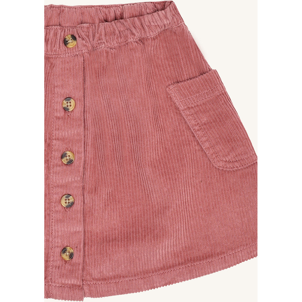 Hust & Claire HCNanna solid corduroy Skirts 3392 Dry Rose