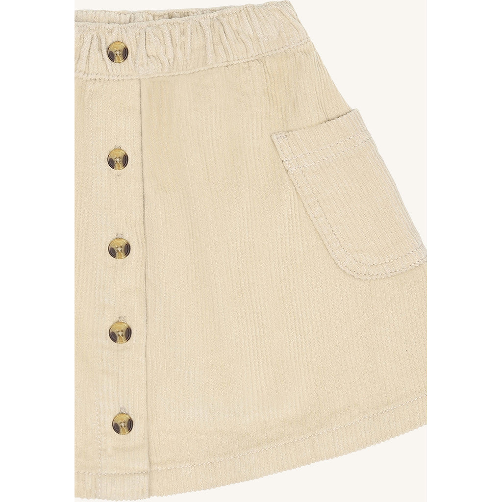Hust & Claire HCNanna solid corduroy Skirts 4501 French Oak