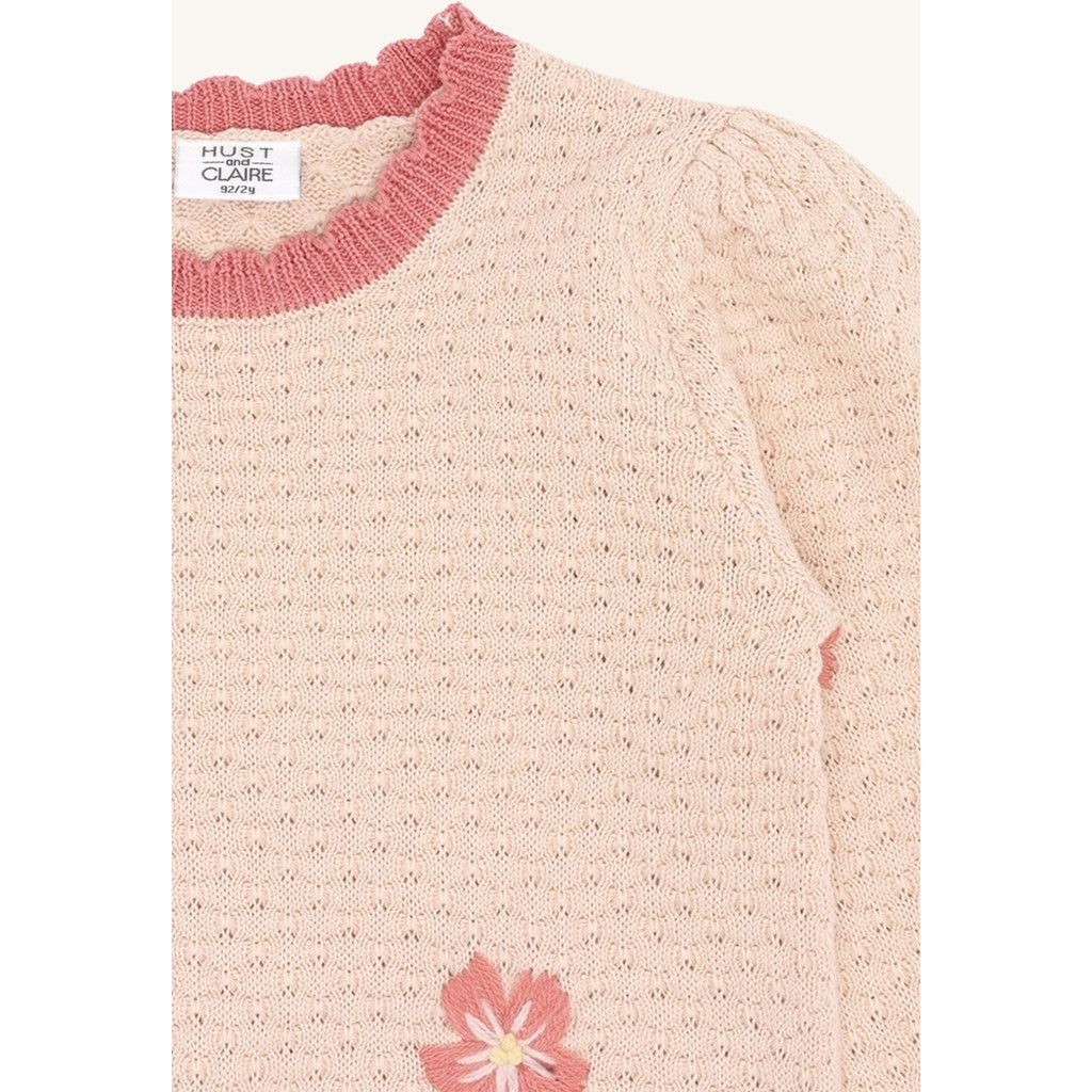 Hust & Claire HCPippa Flower Pullover 3763 Quartz