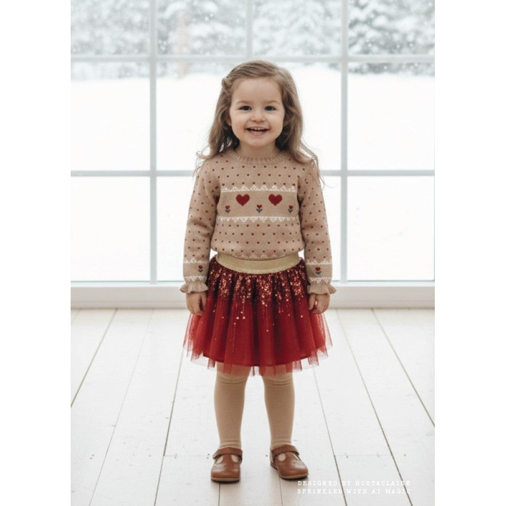 Hust & Claire HCPippa xmas Pullover 3554 Biscuit