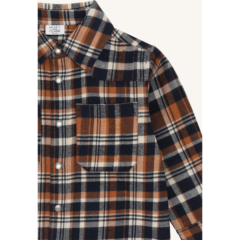 Hust & Claire HCRavn Urban check Shirts 4150 More Navy