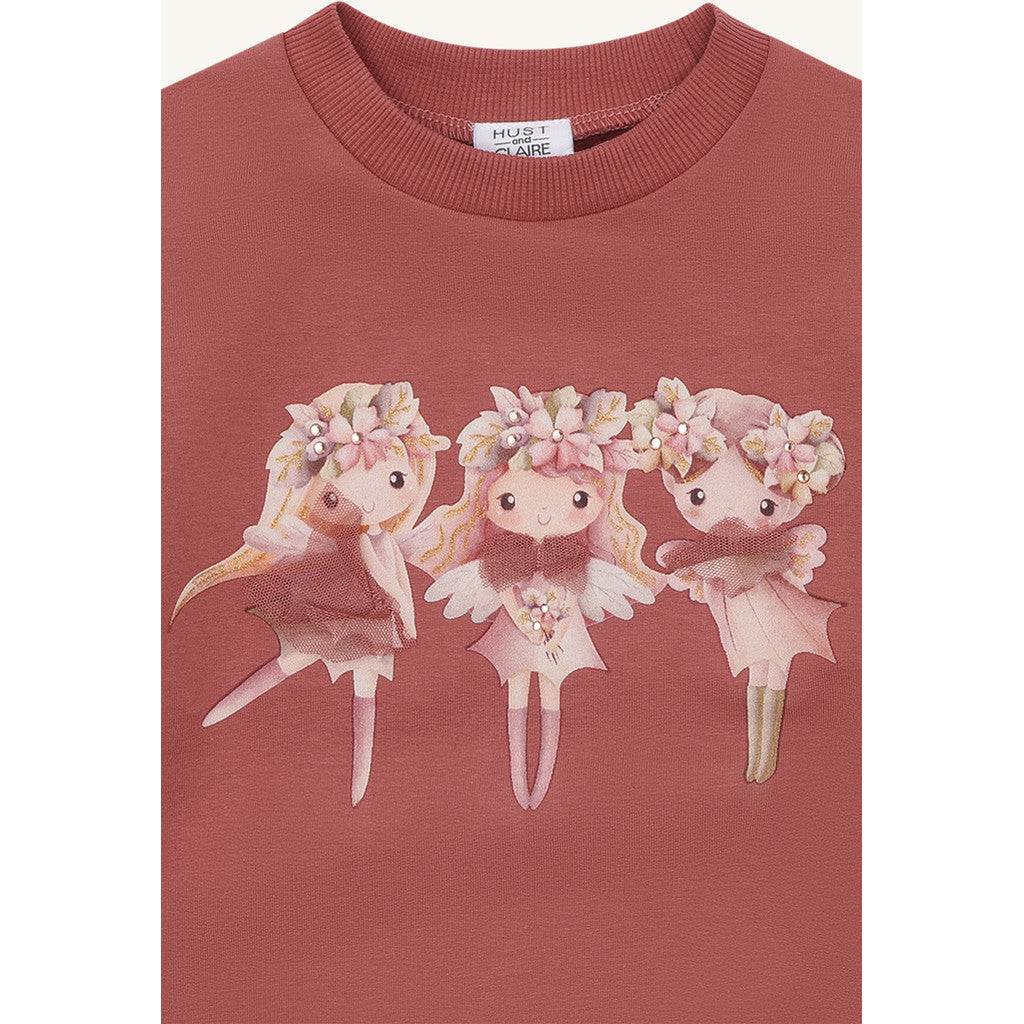 Hust & Claire HCSicilia Magic T-shirt L/S 3392 Dry Rose