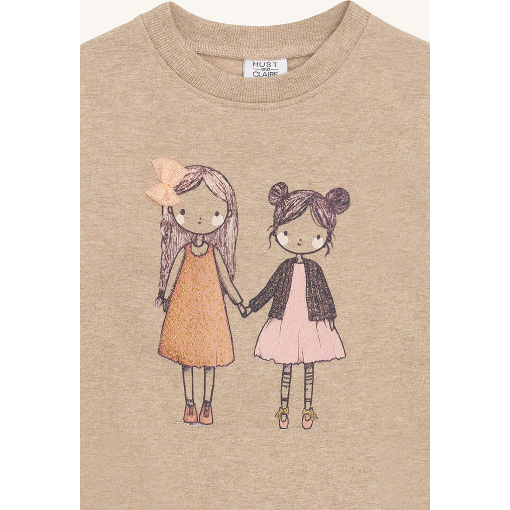 Hust & Claire HCSicillia Friendship Sweatshirt 3554 Biscuit