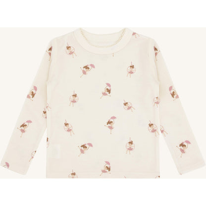 Hust & Claire HCAbba Line dancer T-shirt L/S 3290 Off White