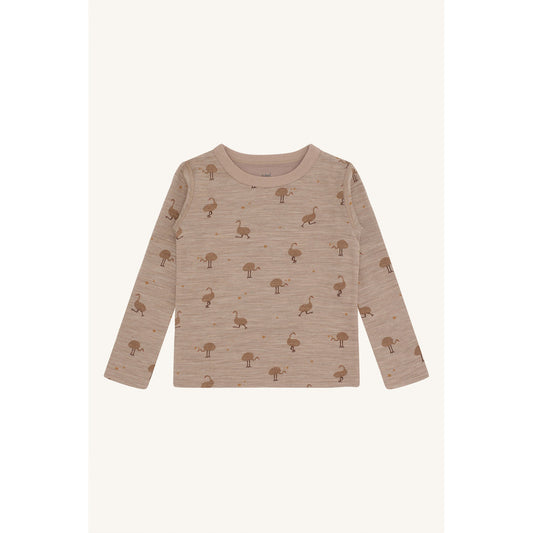 Hust & Claire HCAbba Ostrich T-shirt L/S 3554 Biscuit