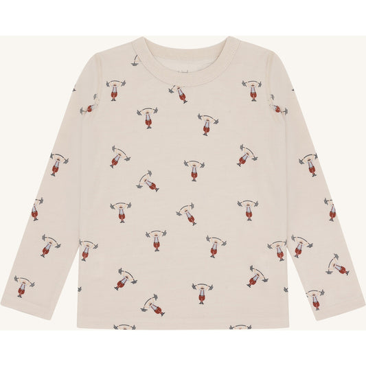 Hust & Claire HCAbba Strong Man T-shirt L/S 4501 French Oak