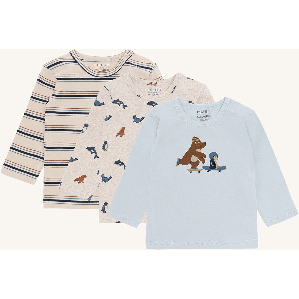 Hust & Claire HCAlbert Skater T-shirt L/S 3163 Light Blue