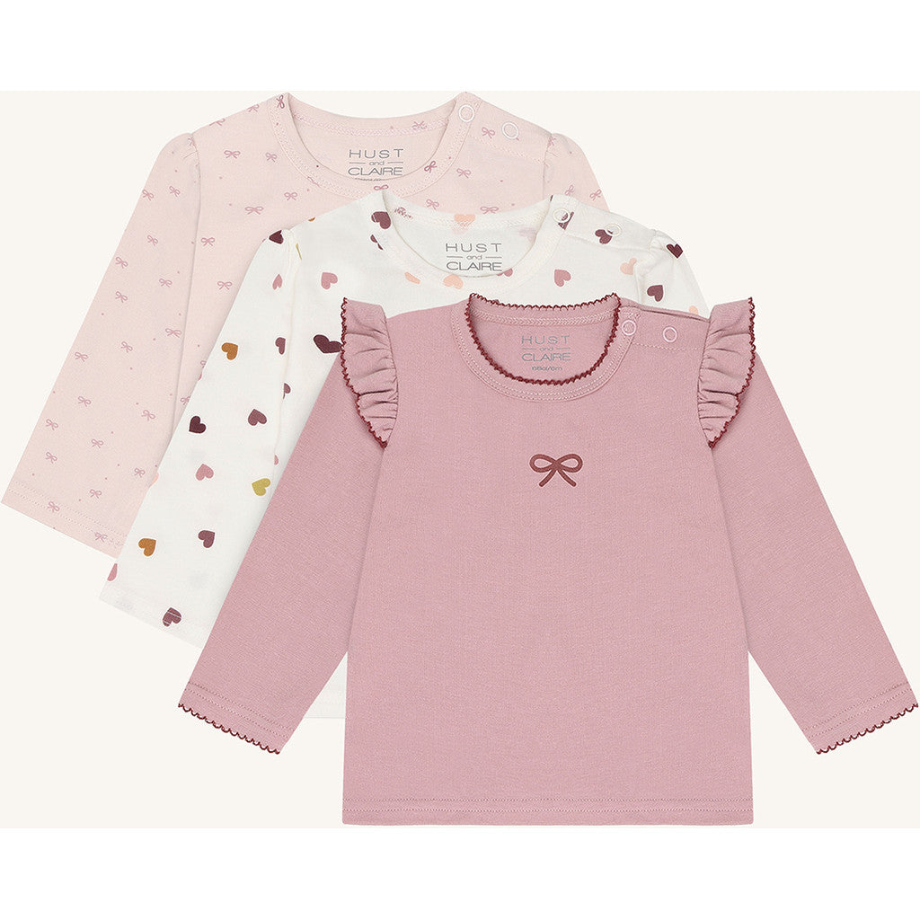 Hust & Claire HCAlda Bow T-shirt L/S 3336 Hushed Pink