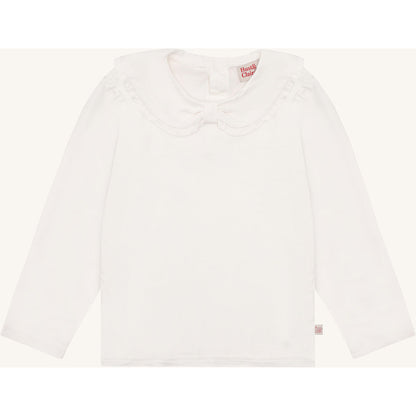 Hust & Claire HCAlma Big Collar T-shirt L/S 3260 Sugar
