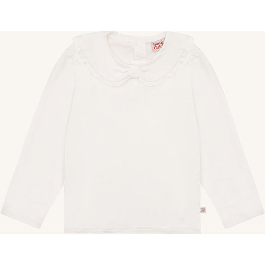 Hust & Claire HCAlma Big Collar T-shirt L/S 3260 Sugar