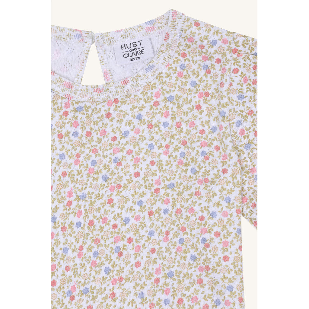 Hust & Claire HCAlma Blooming T-shirt S/S 3246 White