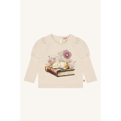 Hust & Claire HCAlma Book Cat T-shirt L/S 4501 French Oak