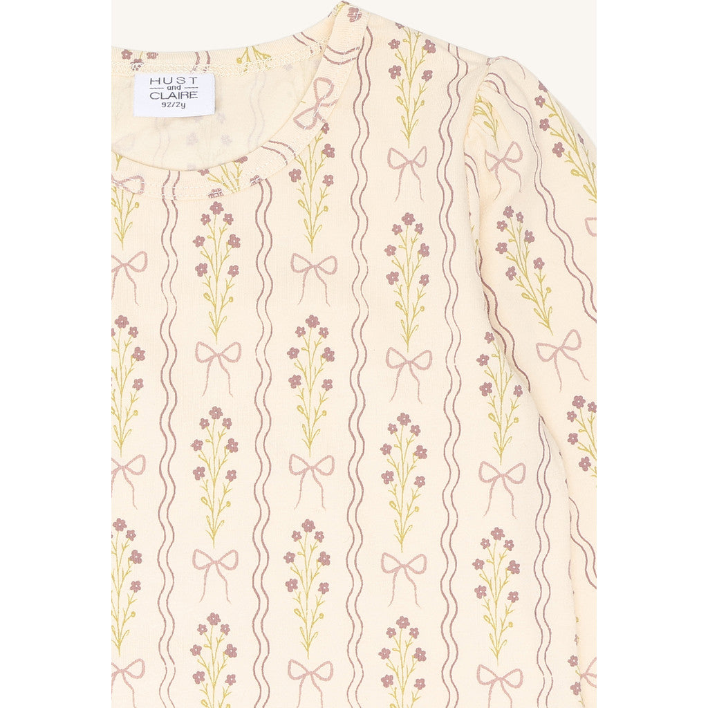 Hust & Claire HCAlma Boquet T-shirt L/S 3291 Vanilla