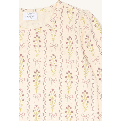 Hust & Claire HCAlma Boquet T-shirt L/S 3291 Vanilla