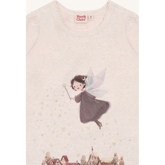 Hust & Claire HCAlma Fairy T-shirt L/S 1290 Wheat Melange