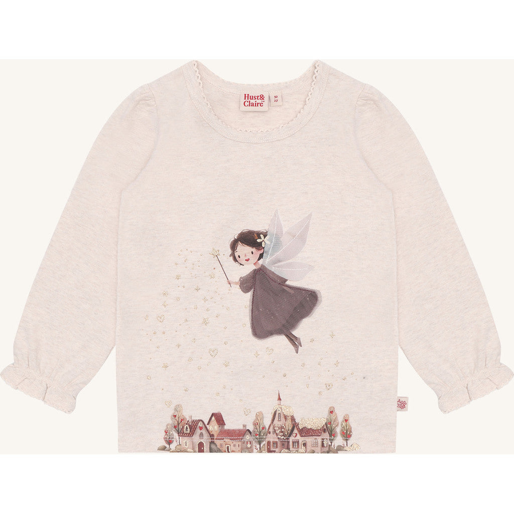 Hust & Claire HCAlma Fairy T-shirt L/S 1290 Wheat Melange