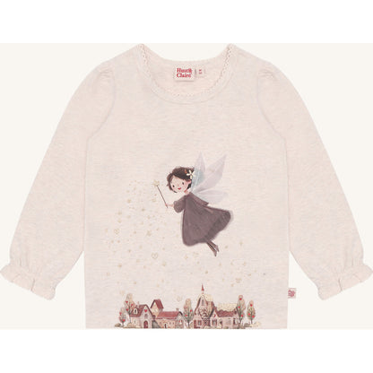 Hust & Claire HCAlma Fairy T-shirt L/S 1290 Wheat Melange