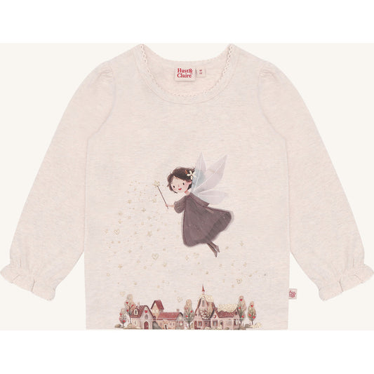 Hust & Claire HCAlma Fairy T-shirt L/S 1290 Wheat Melange