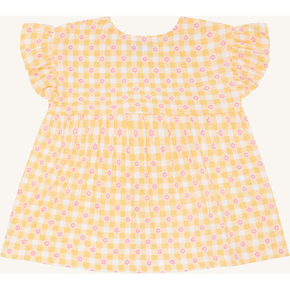 Hust & Claire HCAlma Flower Check T-shirt S/S 4614 Nectar