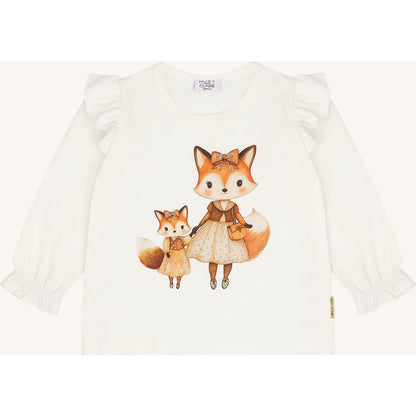 Hust & Claire HCAlma Fox T-shirt L/S 3270 Ivory