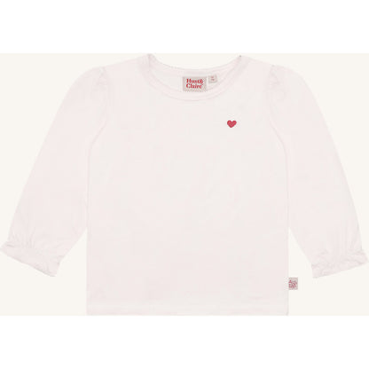 Hust & Claire HCAlma Heart T-shirt L/S 3260 Sugar