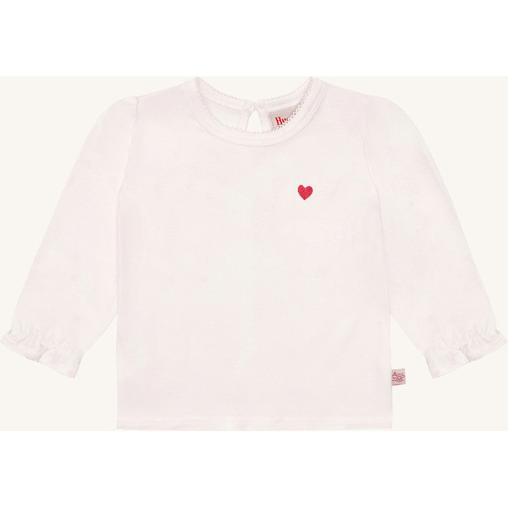 Hust & Claire HCAlma Heart T-shirt L/S 3260 Sugar