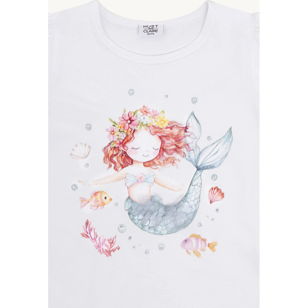 Hust & Claire HCAlma Mermaid T-shirt S/S 3246 White