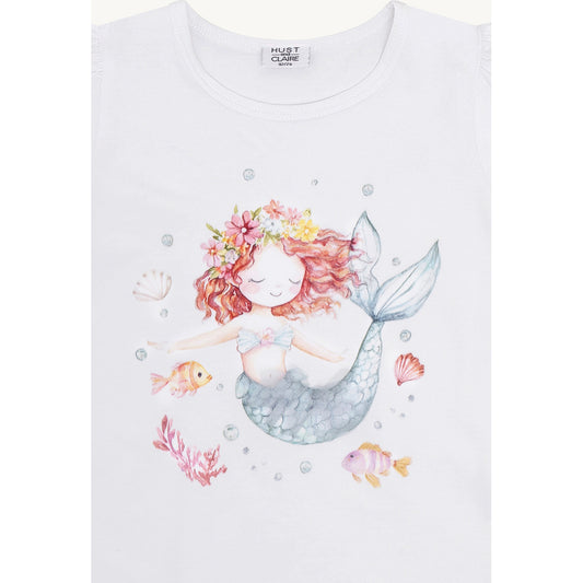 Hust & Claire HCAlma Mermaid T-shirt S/S 3246 White