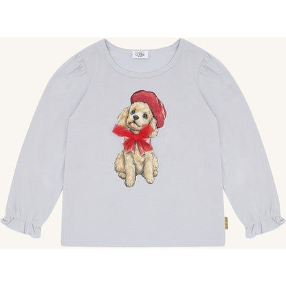 Hust & Claire HCAlma Poodle T-shirt L/S 4106 A Bit Blue