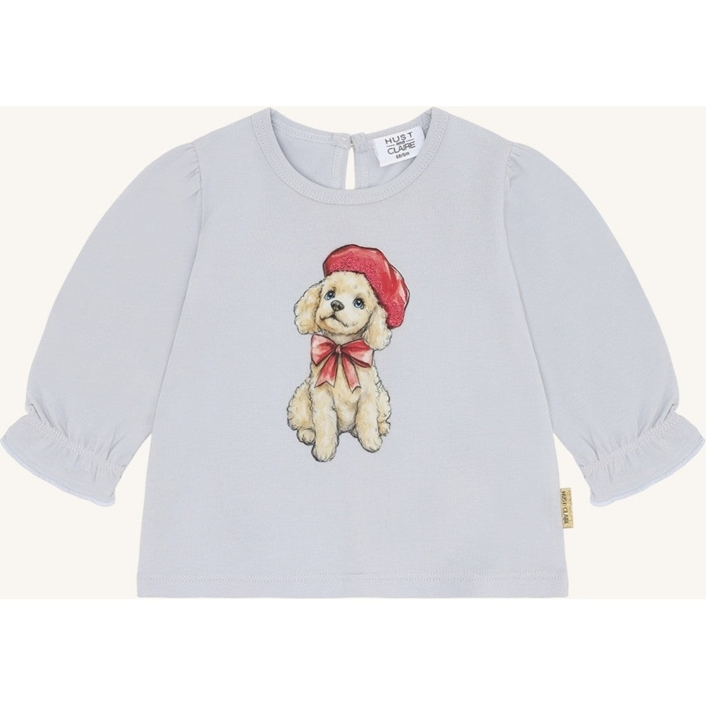 Hust & Claire HCAlma Poodle T-shirt L/S 4106 A Bit Blue
