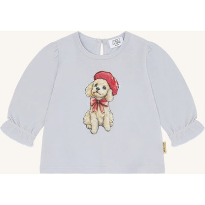 Hust & Claire HCAlma Poodle T-shirt L/S 4106 A Bit Blue