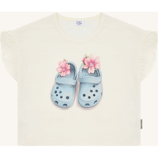 Hust & Claire HCAlma Sandals T-shirt S/S 3270 Ivory