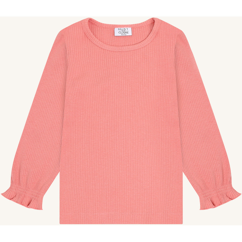 Hust & Claire HCAlma Solid T-shirt L/S 3709 Sorbet