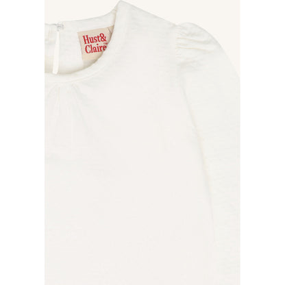 Hust & Claire HCAlma solid T-shirt L/S 3270 Ivory