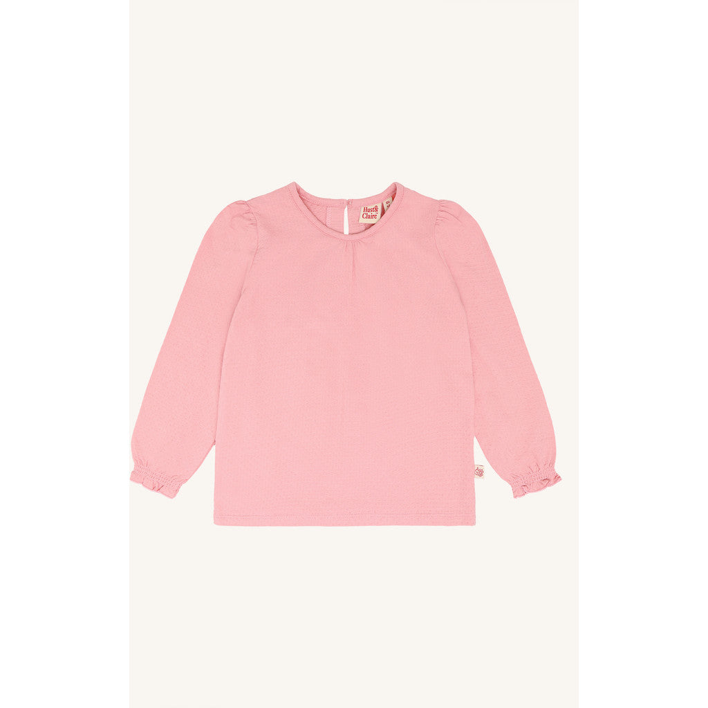 Hust & Claire HCAlma solid T-shirt L/S 3334 Pink Icing
