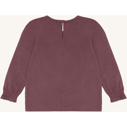 Hust & Claire HCAlma solid T-shirt L/S 3870 Plum