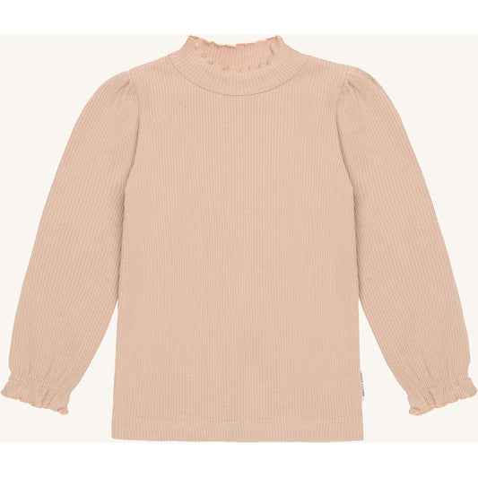 Hust & Claire HCAmma Solid T-shirt L/S 3549 Rugby Tan
