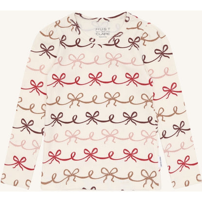 Hust & Claire HCAmma bow T-shirt L/S 3260 Sugar