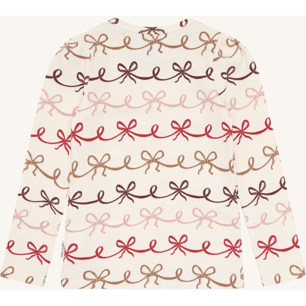 Hust & Claire HCAmma bow T-shirt L/S 3260 Sugar